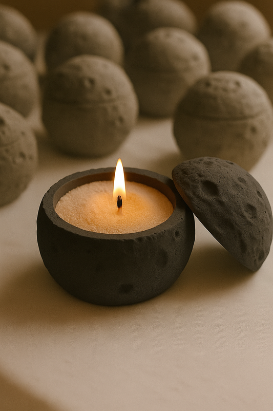 Moonstone Sand Candle